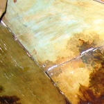 decorazione interna coperchio cembalo sttecentesco
